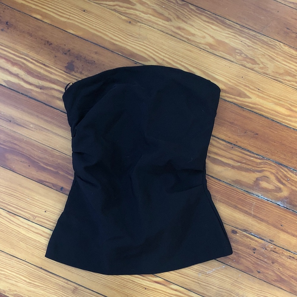 Zara Elegant Black Strapless top